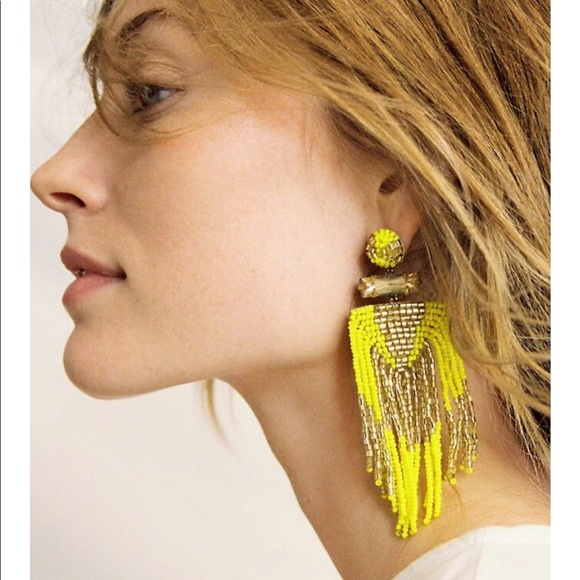 NWT Deepa Gurnani Beaded Fringe Chandeliers - Picture 12 of 12